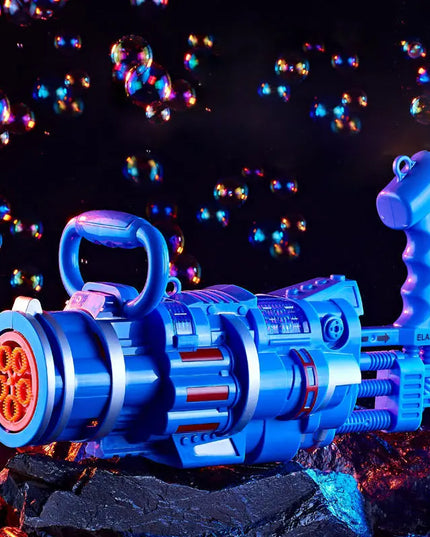 Gatling Bubble Gun Machine Children'S Automatic Electric Bubble Machine Porous Light Music beldemo5-toys2