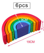 6 slices of rainbow