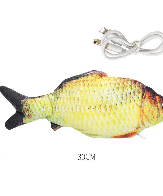 Simulation Fish Toy, Electric Cat Toy, Usb Charging, Beating Fish Plush Toy beldemo5-toys2