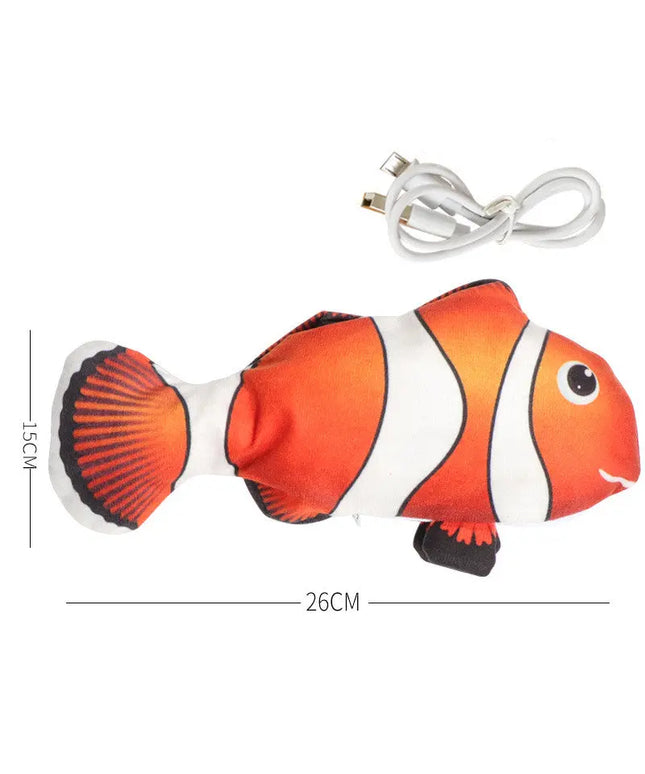 Simulation Fish Toy, Electric Cat Toy, Usb Charging, Beating Fish Plush Toy beldemo5-toys2