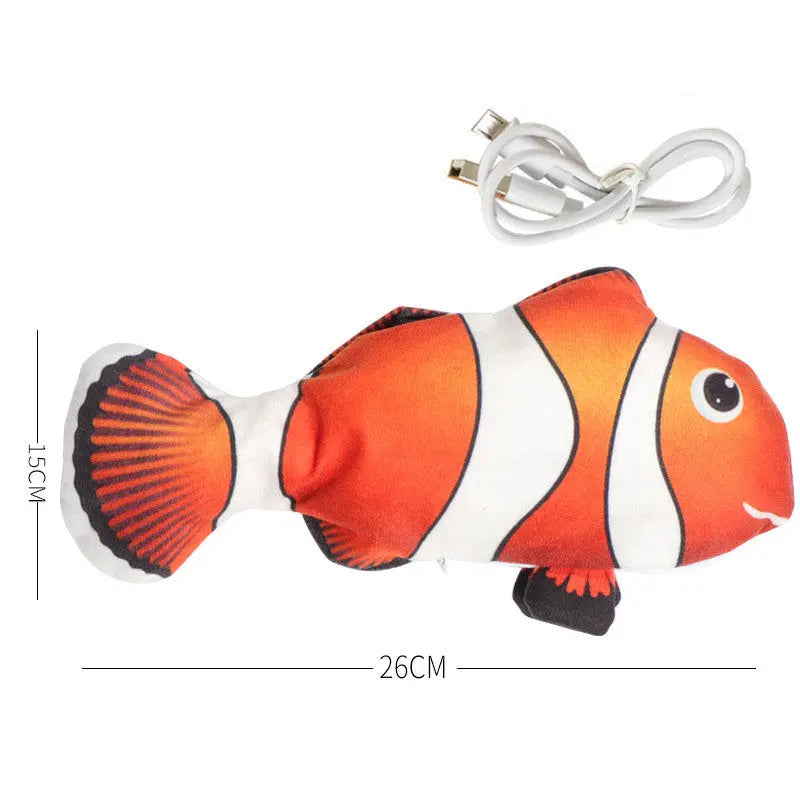 Simulation Fish Toy, Electric Cat Toy, Usb Charging, Beating Fish Plush Toy beldemo5-toys2
