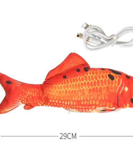 Simulation Fish Toy, Electric Cat Toy, Usb Charging, Beating Fish Plush Toy beldemo5-toys2