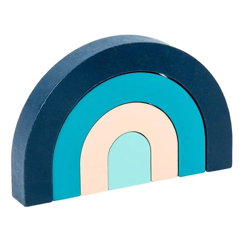 Wooden Assembled Rainbow House Villain Barrel beldemo5-toys2