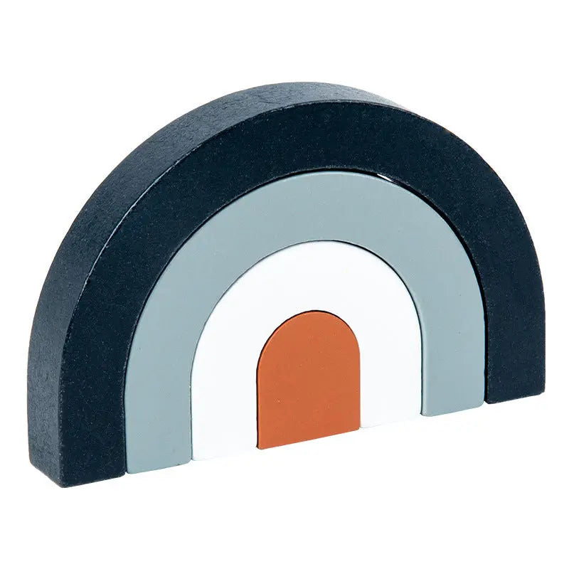 Wooden Assembled Rainbow House Villain Barrel beldemo5-toys2