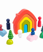 Rainbow house set