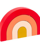 Four pieces of rainbow red