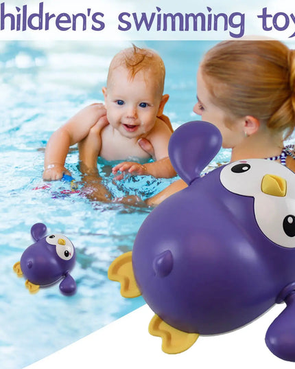 Baby Bath Toy Kawaii Swimming Penguin Bath Pool Toy Cute Wind Up Little Penguin Bath Toys Set Baby Montessori Educational Toys beldemo5-toys2