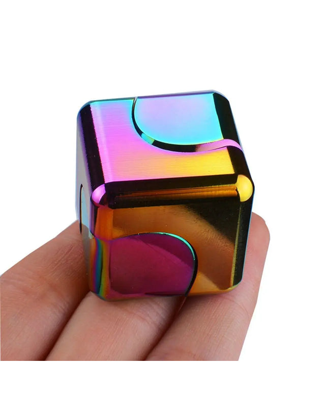 Nieuwe Kleurrijke Spinning Fidget Spinner Stress Relief Speelgoed Metalen Hand Spinner Stille Top Vinger Spinner Mannen Vrouwen beldemo5-toys2