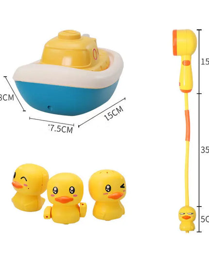 Baby Plastic Bathroom Toy Sprinkler Accessories Electric Duck Shower Ball For Bathtub beldemo5-toys2