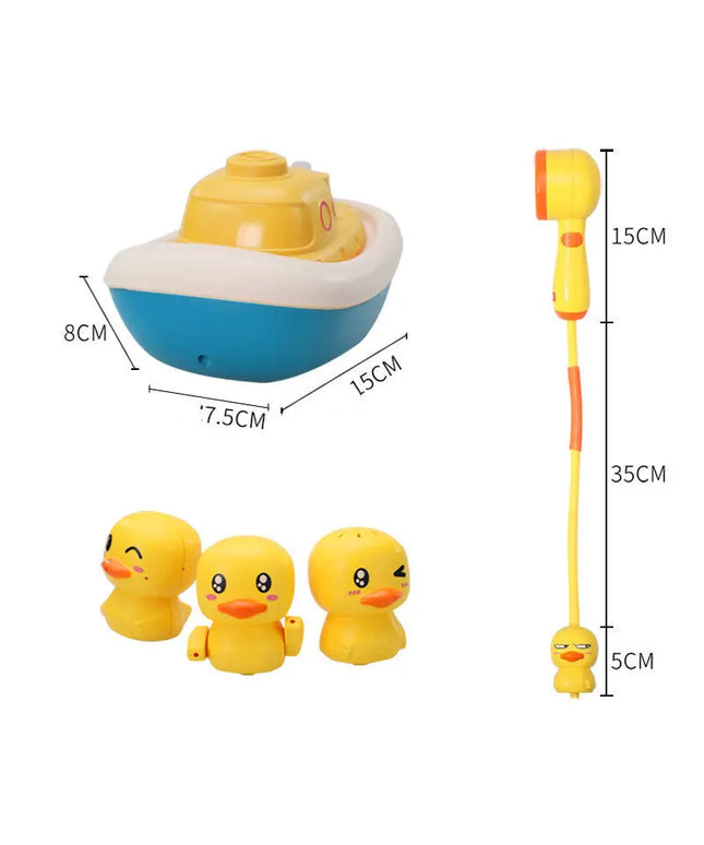 Baby Plastic Bathroom Toy Sprinkler Accessories Electric Duck Shower Ball For Bathtub beldemo5-toys2