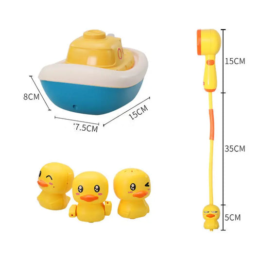Baby Plastic Bathroom Toy Sprinkler Accessories Electric Duck Shower Ball For Bathtub beldemo5-toys2