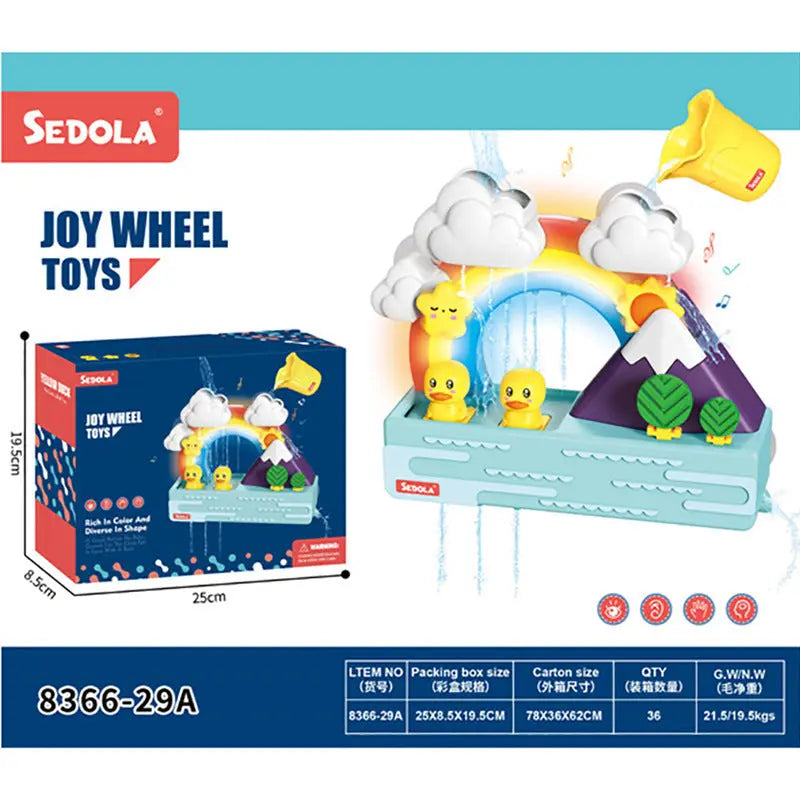 Baby Plastic Bathroom Toy Sprinkler Accessories Electric Duck Shower Ball For Bathtub beldemo5-toys2