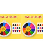 12Colors 2pcs