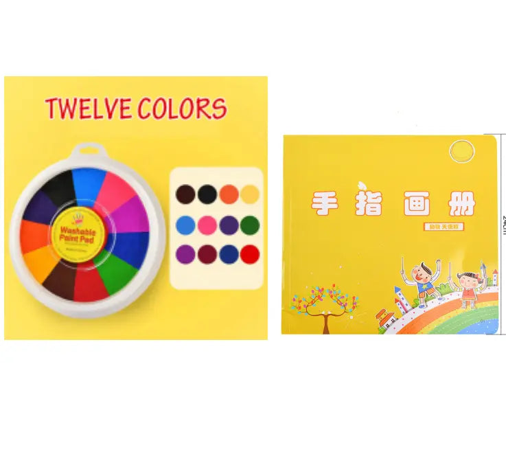 New Hot Selling Kindergarten Finger Print Mud Non-toxic Washable Pigment beldemo5-toys2