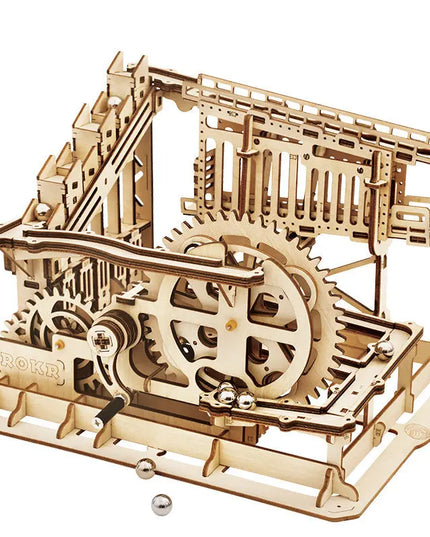 Wooden toy 3D hand-inserted puzzle gift mechanical transmission model beldemo5-toys2