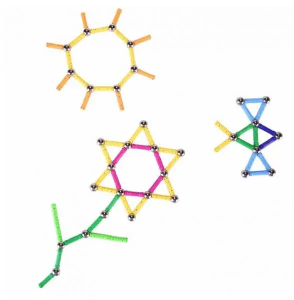 Large Magnet Toy Sticks & Metal Balls Magnetic Building Blocks Construction Toys For Baby Designer Educational Toy For Children beldemo5-toys2