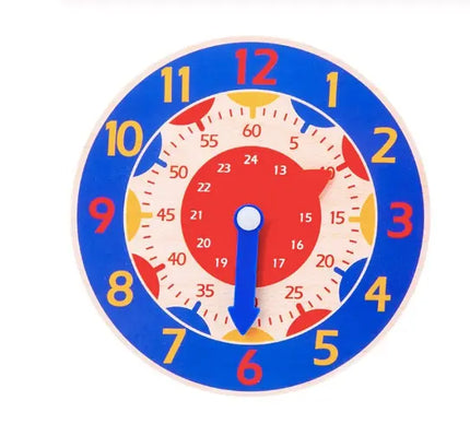 Children Montessori Wooden Clock Toy beldemo5-toys2