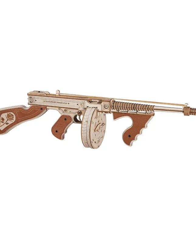 Rokr Thompson Submachine Gun Toy Gift For Boys Wooden Puzzle LQB01 Firing Model beldemo5-toys2