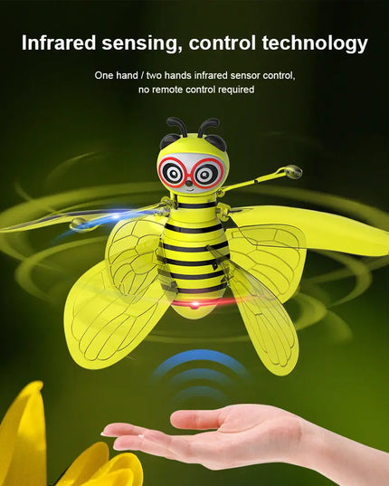 Mini Flying Ball Bee Toys - Rc Infrared Induction Drone Helicopter With Shinning Gesture Sensing Bee Flying Vehicle beldemo5-toys2