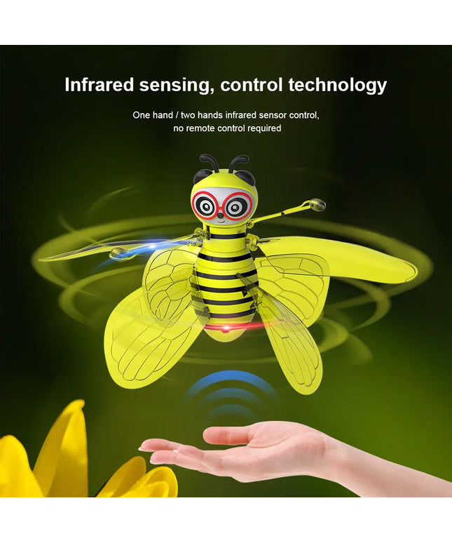Mini Flying Ball Bee Toys - Rc Infrared Induction Drone Helicopter With Shinning Gesture Sensing Bee Flying Vehicle beldemo5-toys2