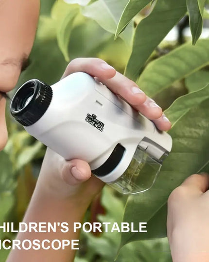 Pocket Microscope For Kids, Portable Handheld Mini Microscope Toy, Kids Microscope With LED Light 60X-120X Explore The Wonders Of Nature With This Portable Microscope Toy beldemo5-toys2
