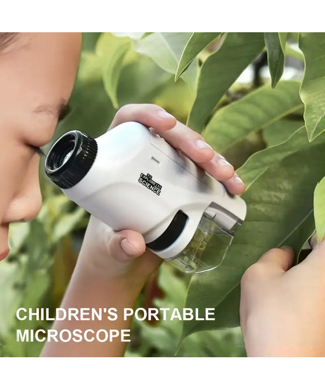 Pocket Microscope For Kids, Portable Handheld Mini Microscope Toy, Kids Microscope With LED Light 60X-120X Explore The Wonders Of Nature With This Portable Microscope Toy beldemo5-toys2
