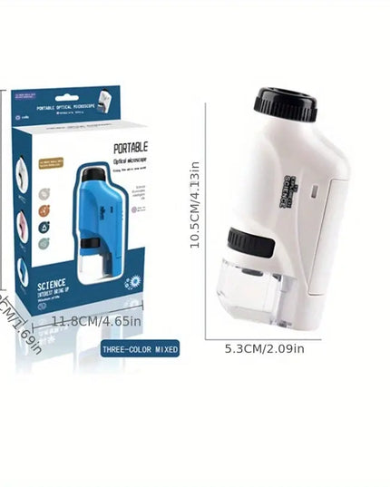 Pocket Microscope For Kids, Portable Handheld Mini Microscope Toy, Kids Microscope With LED Light 60X-120X Explore The Wonders Of Nature With This Portable Microscope Toy beldemo5-toys2