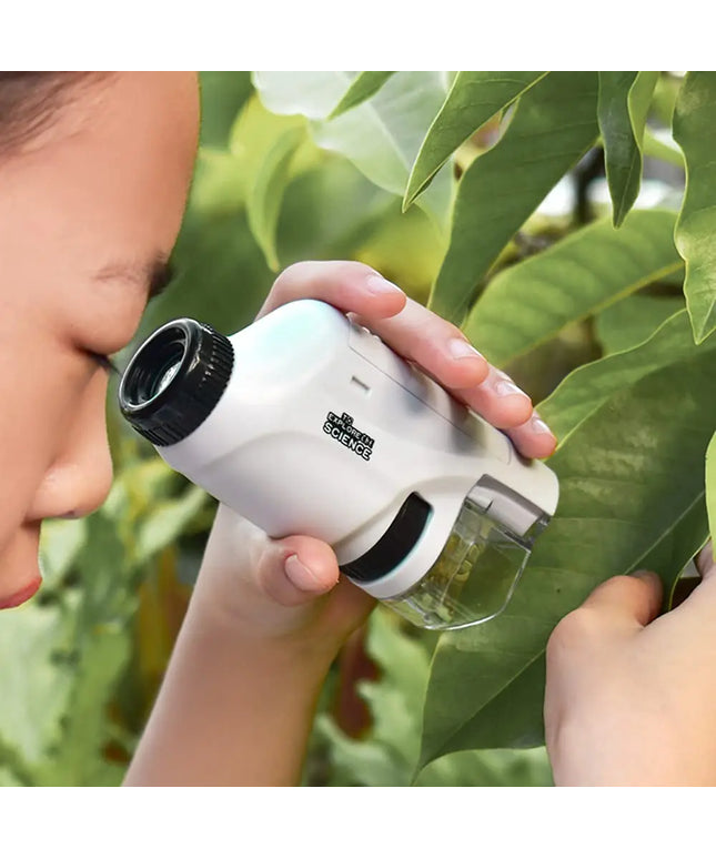 Pocket Microscope For Kids, Portable Handheld Mini Microscope Toy, Kids Microscope With LED Light 60X-120X, Halloween, Christmas And Thanksgiving Day Gift beldemo5-toys2