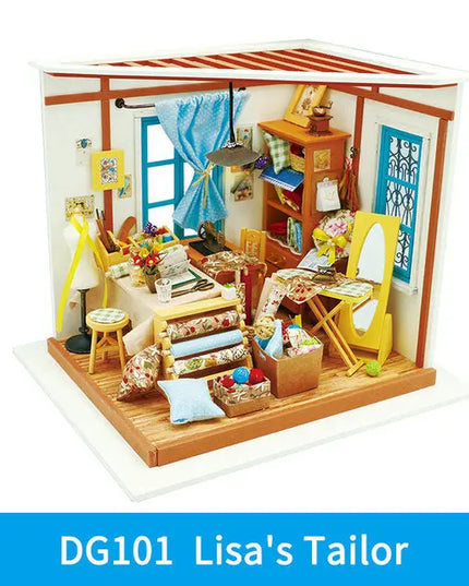Robotime DIY Wooden Miniature Dollhouse 1 24 Handmade Doll House Model Building Kits Toys For Children Adult Drop Shipping beldemo5-toys2