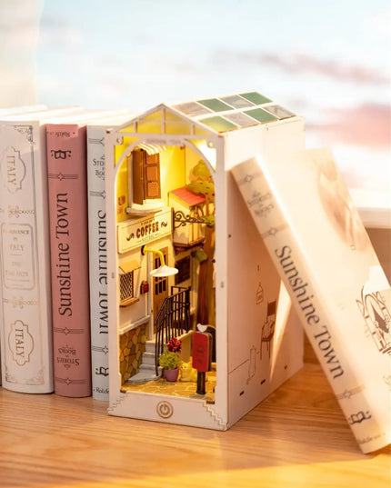 Robotime Rolife Book Nooks Series Stories In Books 4 Kinds DIY Wooden Miniature House Furniture Sakura Densya TGB01 Dropshipping beldemo5-toys2