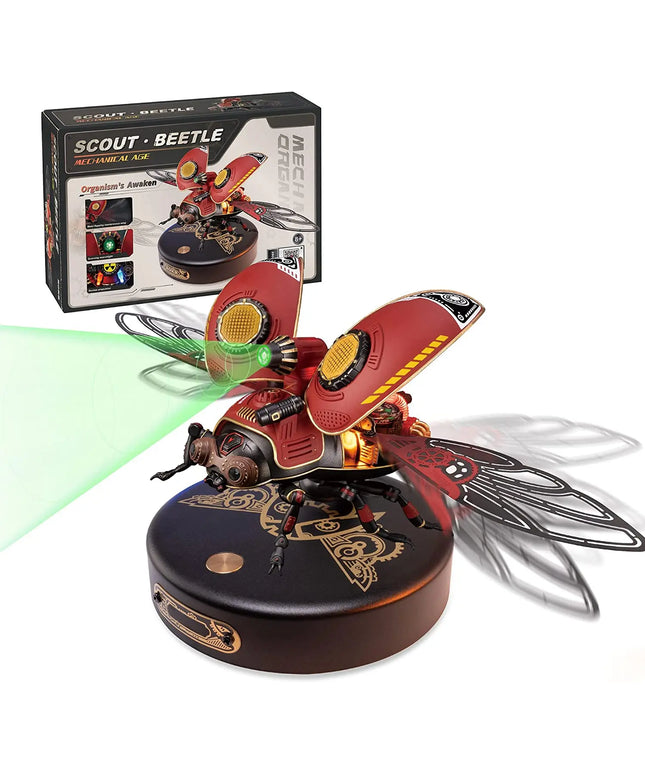 Robotime Rokr Scout Beetle Metal 3D Puzzles Games Punk Style Gift For Birthday Easy Assembly Mechanical Design DIY Toys - MI02 beldemo5-toys2