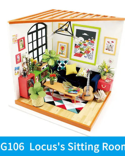 Robotime DIY Wooden Miniature Dollhouse 1 24 Handmade Doll House Model Building Kits Toys For Children Adult Drop Shipping beldemo5-toys2