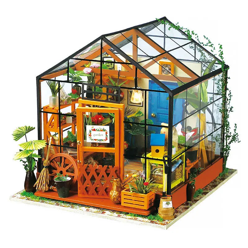 Robotime DIY Wooden Miniature Dollhouse 1 24 Handmade Doll House Model Building Kits Toys For Children Adult Drop Shipping beldemo5-toys2