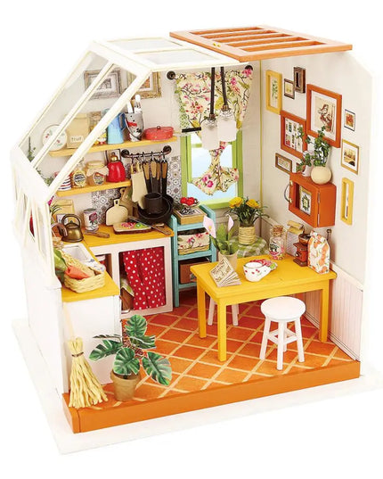 Robotime DIY Wooden Miniature Dollhouse 1 24 Handmade Doll House Model Building Kits Toys For Children Adult Drop Shipping beldemo5-toys2