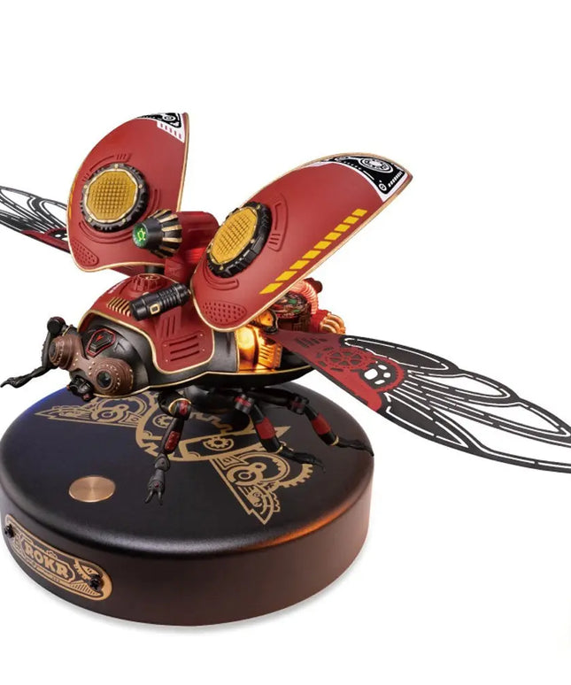 Robotime Rokr Scout Beetle ABS Plastic Metal Punk Style 3D Puzzle Gift For Kids Adults Easy Assembly Mechanical Design Game Toys beldemo5-toys2