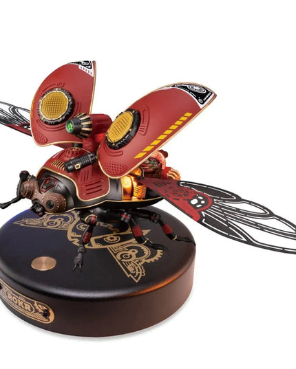 Robotime Rokr Scout Beetle ABS Plastic Metal Punk Style 3D Puzzle Gift For Kids Adults Easy Assembly Mechanical Design Game Toys beldemo5-toys2