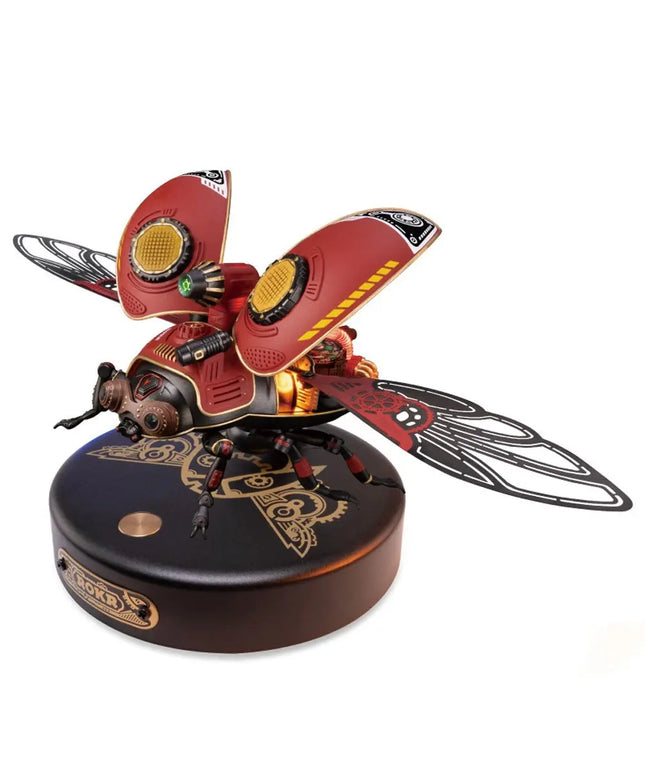 Robotime Rokr Scout Beetle ABS Plastic Metal Punk Style 3D Puzzle Gift For Kids Adults Easy Assembly Mechanical Design Game Toys beldemo5-toys2