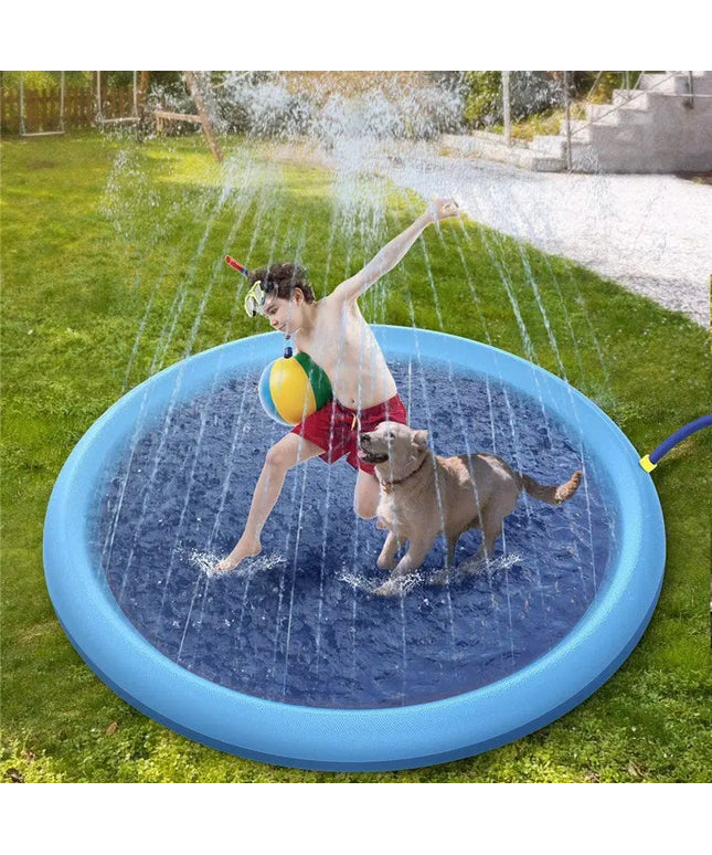 Non-Slip Splash Pad For Kids And Pet Dog Pool Summer Outdoor Water Toys Fun Backyard Fountain Play Mat beldemo5-toys2