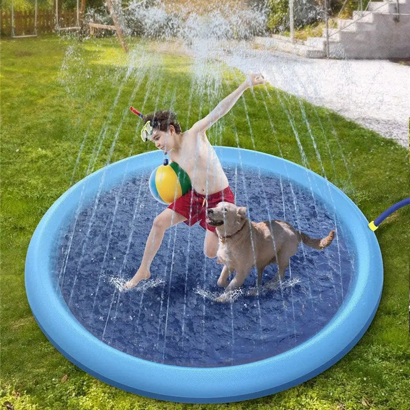 Non-Slip Splash Pad For Kids And Pet Dog Pool Summer Outdoor Water Toys Fun Backyard Fountain Play Mat beldemo5-toys2