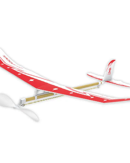 Double - wing rubber - powered aircraft beldemo5-toys2