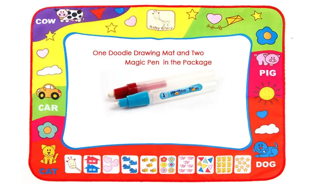 80 x 60cm Baby Kids Add Water with Magic Pen Doodle Painting Picture Water Drawing Play Mat in Drawing Toys Board Gift Christmas beldemo5-toys2