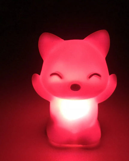 Hot Sale LED Fox Night Light Home Bedroom Desktop 7 Changing Colors Lovely Fox Shape LED Night Light Decoration Bedside Lamp beldemo5-toys2