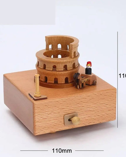 Wooden building model music box birthday gift beldemo5-toys2