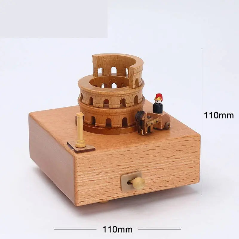 Wooden building model music box birthday gift beldemo5-toys2