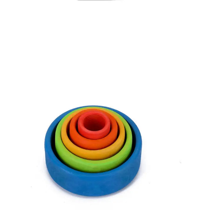 Rainbow blocks stacking bowl beldemo5-toys2