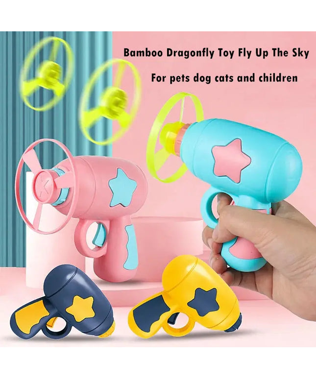 Pet Toy Dog Cat LED Light Toy Luminous Children's Party Toy Bamboo Dragonfly Toy Training Toy Pet Throw Launcher beldemo5-toys2
