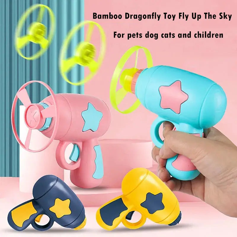 Pet Toy Dog Cat LED Light Toy Luminous Children's Party Toy Bamboo Dragonfly Toy Training Toy Pet Throw Launcher beldemo5-toys2