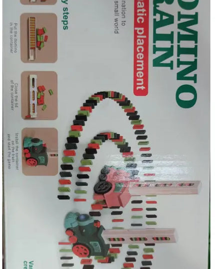 Domino Train Toys Baby Toys Car Puzzle Automatic Release Licensing Electric Building Blocks Train Toy beldemo5-toys2