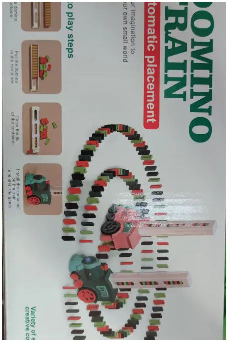 Domino Train Toys Baby Toys Car Puzzle Automatic Release Licensing Electric Building Blocks Train Toy beldemo5-toys2
