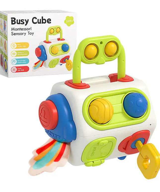 9 In 1 Busy Cube Baby & Toddler Toys Montessori Sensory Toys For Toddlers 1 2 3 Year Old Fidget Busy Board Learning Toys beldemo5-toys2